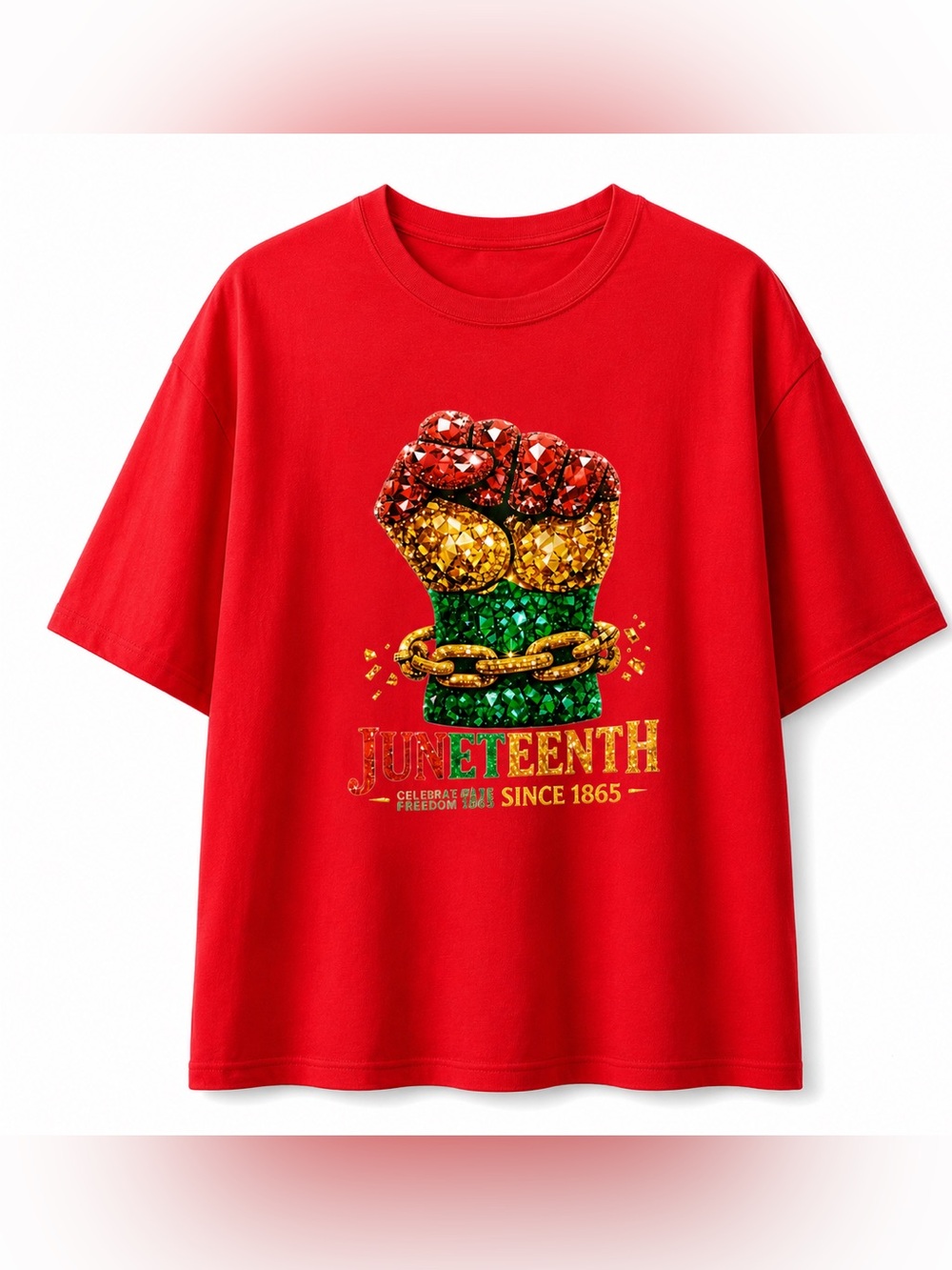 Juneteenth Graphic Tee in Red